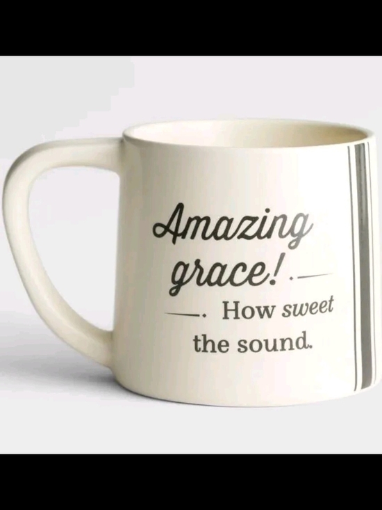 Other - Amazing Grace Ceramic Mug - Cream